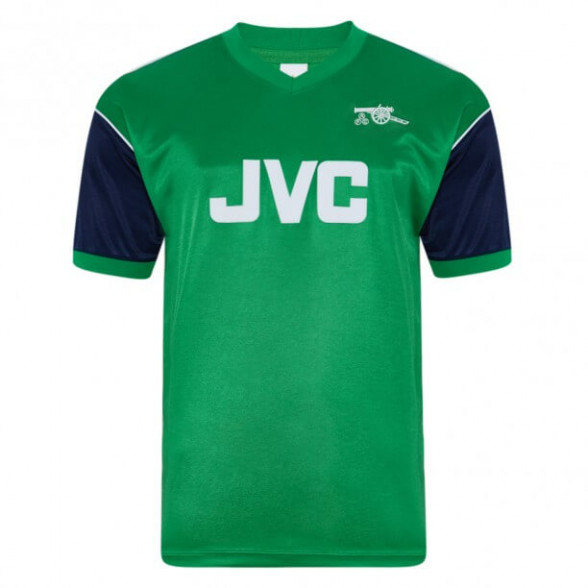 Arsenal 1982 away vintage football shirt green