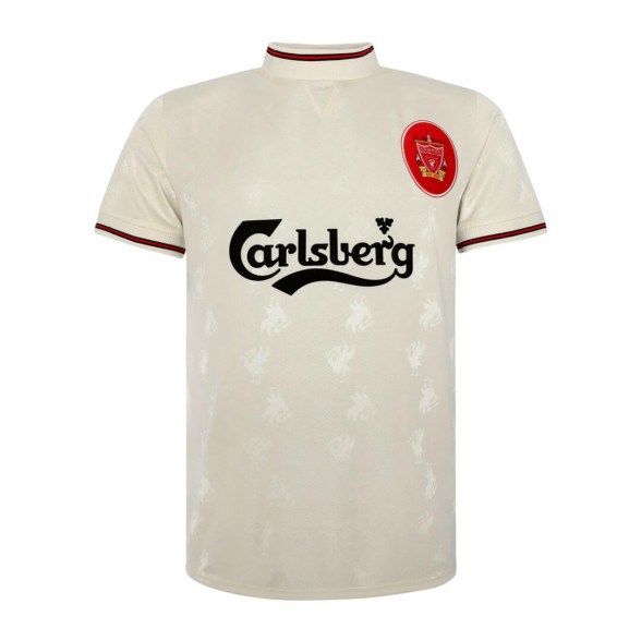 Liverpool FC 1996-97 away vintage football white shirt